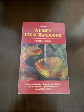 Nurse's Legal Handbook - Red Cover